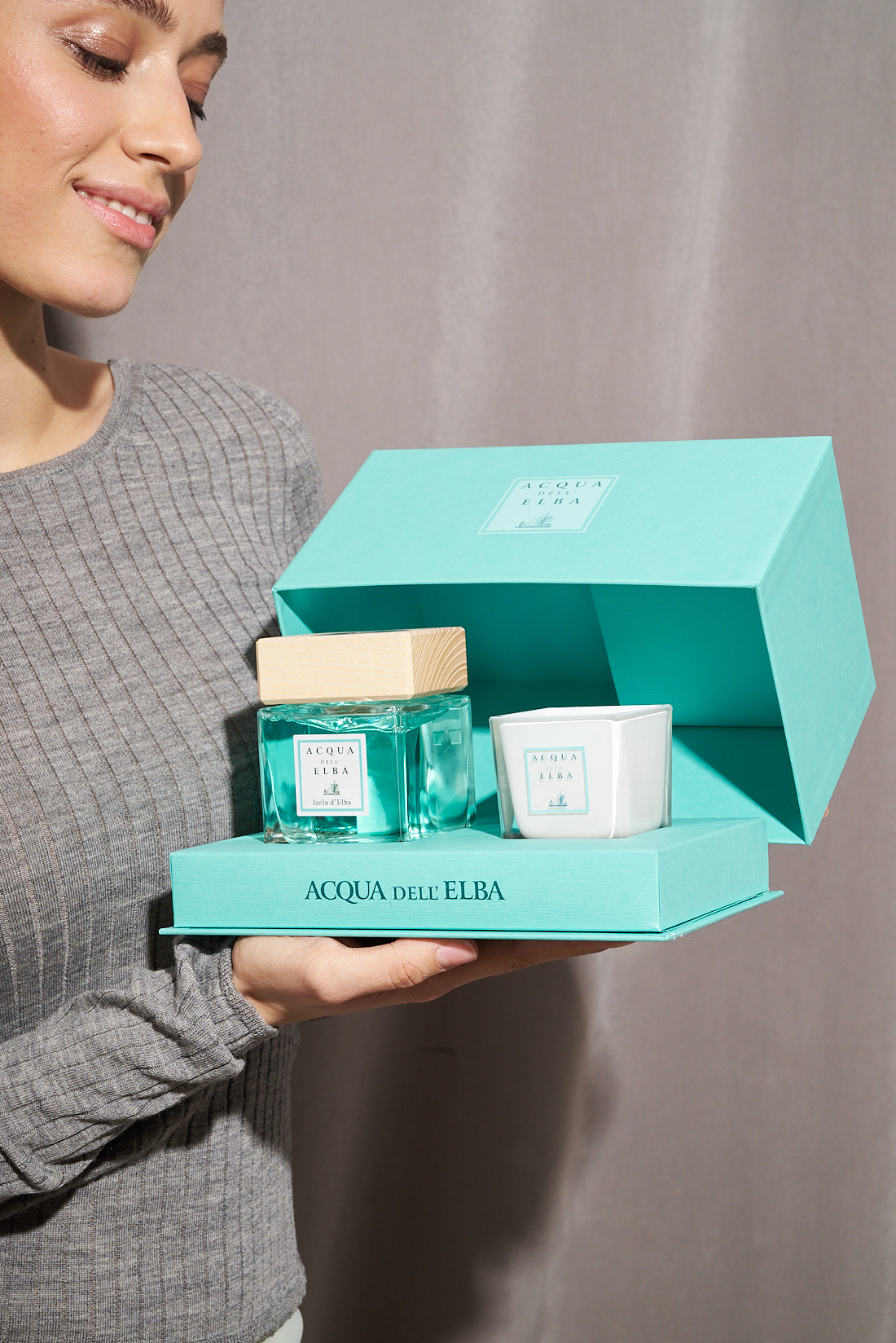 ACQUA dell’ELBA Подарочный набор диффузор Mare (200мл) и свеча Mare (80 гр)