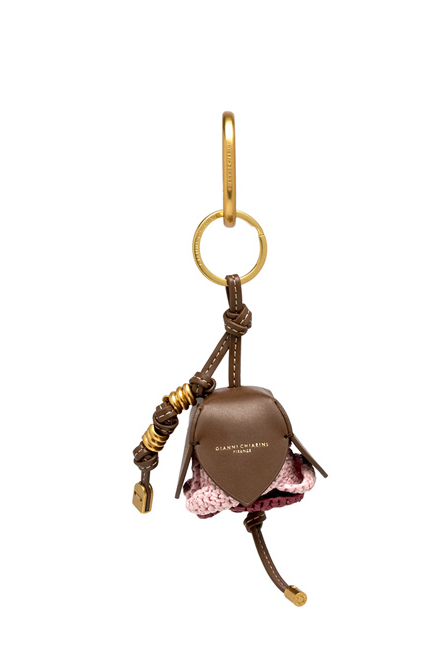 GIANNI CHIARINI Подвеска-брелок на сумку «Цветок» с элементами кроше