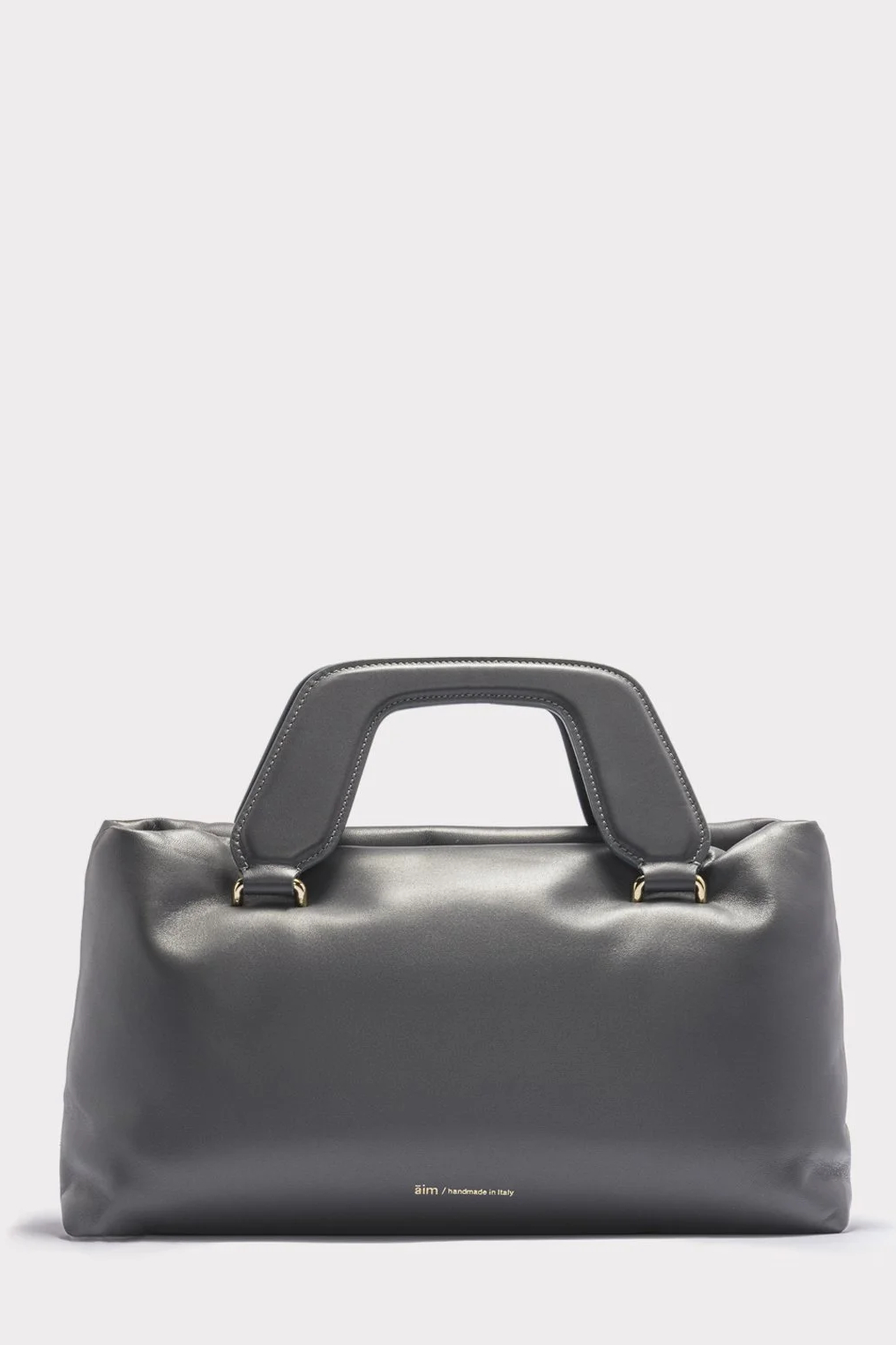 AIM Сумка ALICE large из премиальной кожи наппа оттенка графит