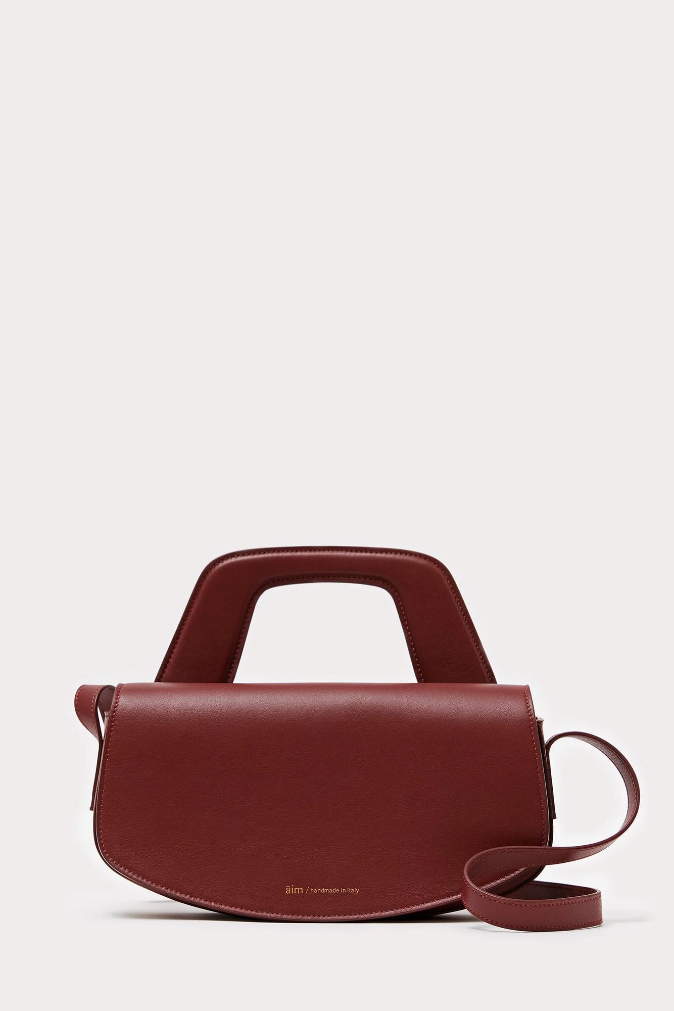 Āim Сумка EMMA из премиальной телячьей кожи бургундского вина