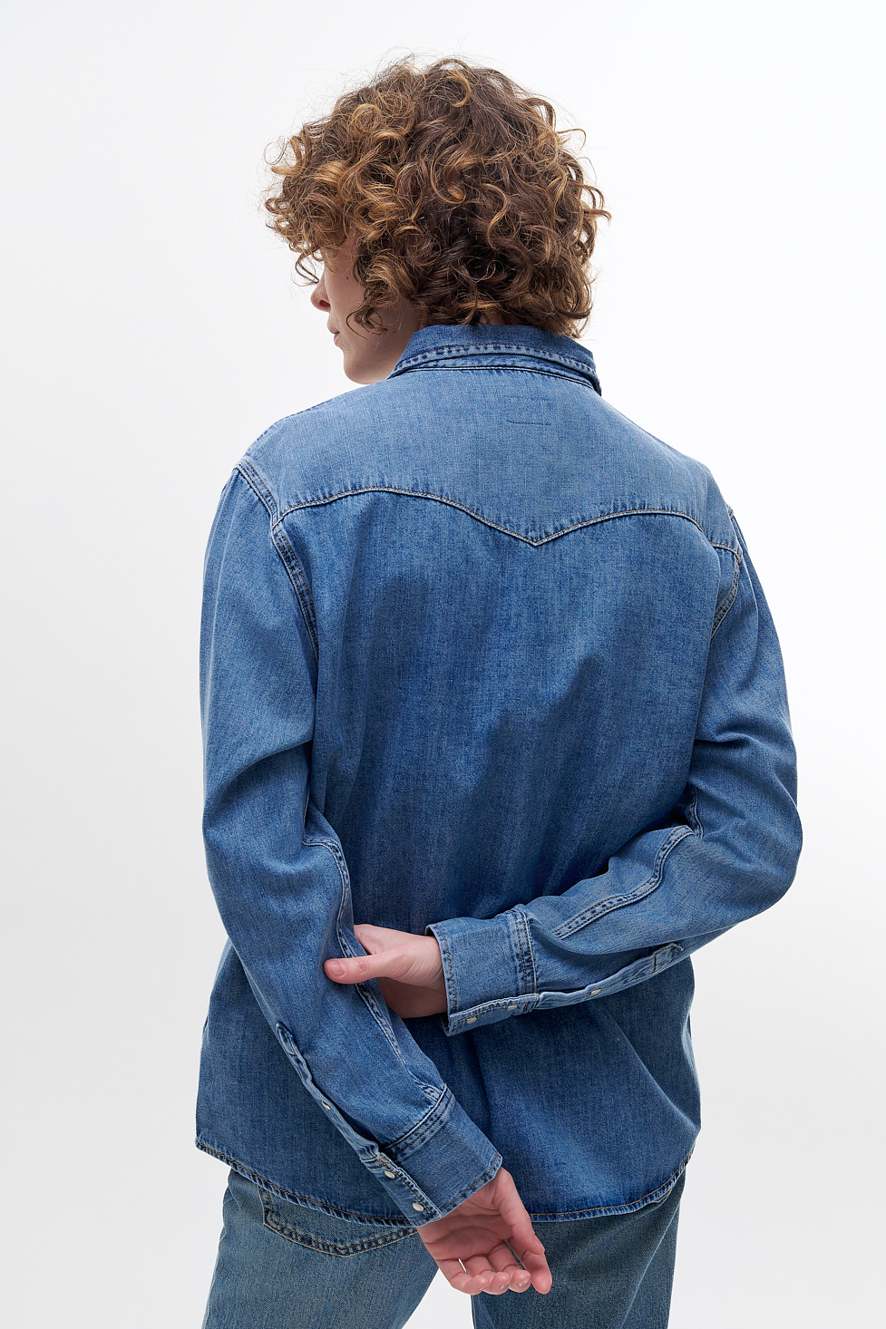 Adriano Goldschmied Рубашка WESTERN из денима