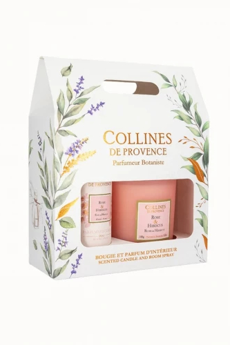 COLLINES DE PROVENCE Подарочный набор Rose and Hibiscus