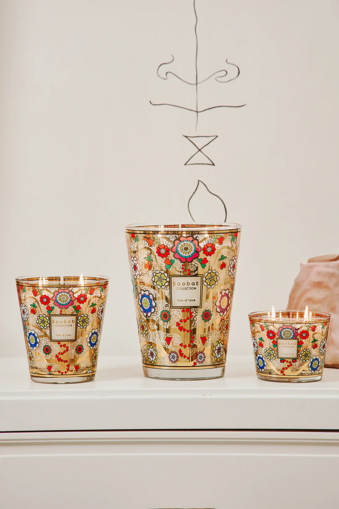 BAOBAB Свеча ароматическая Tree of Love: морская соль, тубероза, мох