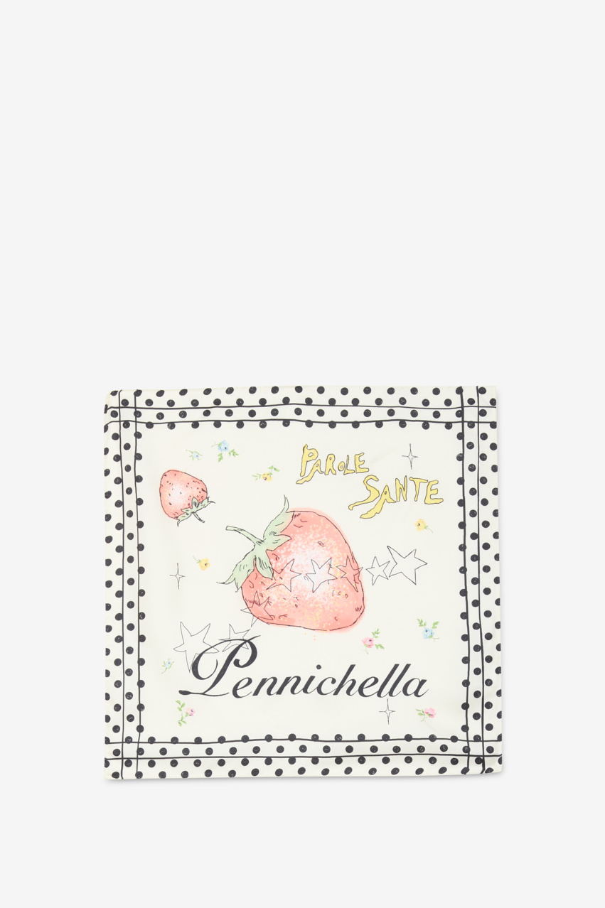 OTTOD'AME Платок-каре из натурального шелка с фирменным принтом ‘Pennichella’