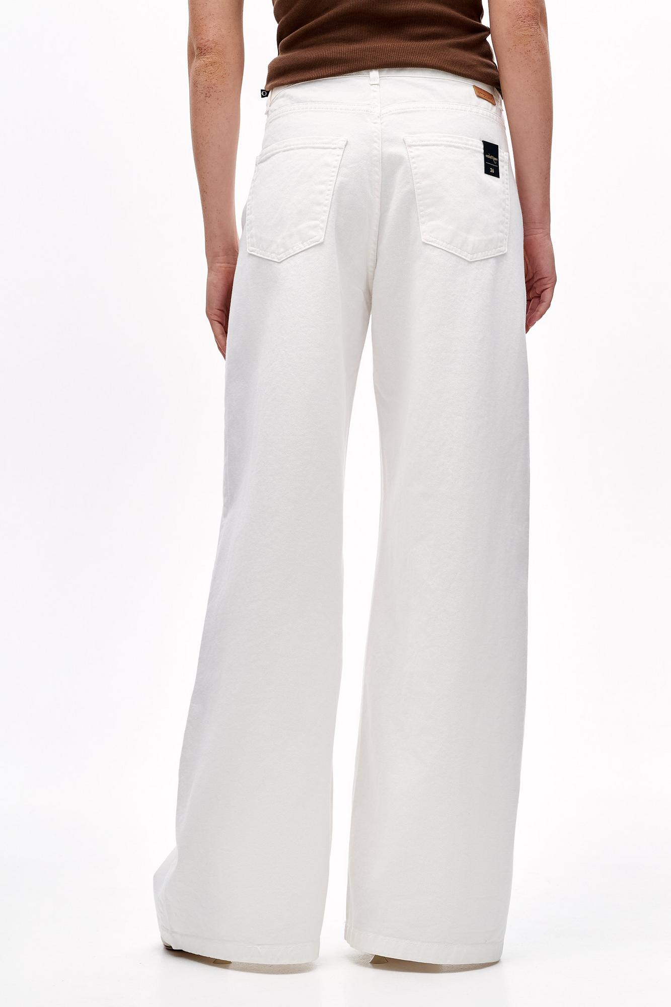 OTTOD'AME Джинсы-чино широкого кроя из облегченного летнего денима