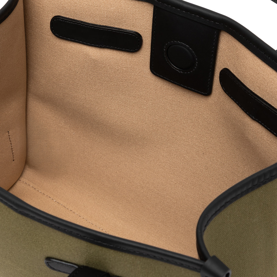 GIANNI CHIARINI Сумка-тоут Marcella 32 original из хлопка канвас оттенка хаки