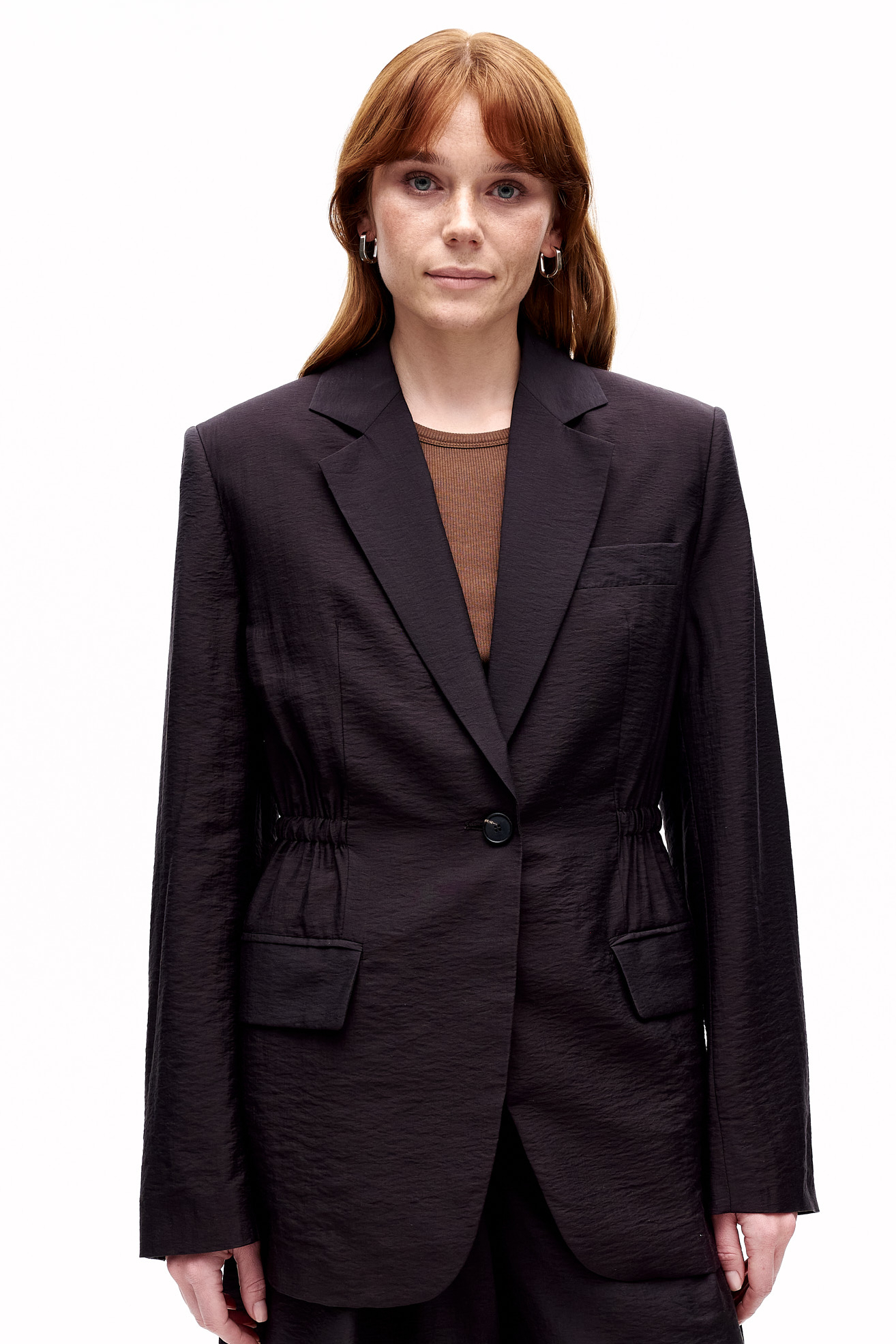 TELA Жакет NADINE на мягкой кулиске из воздушного тенселя оттенка эспрессо