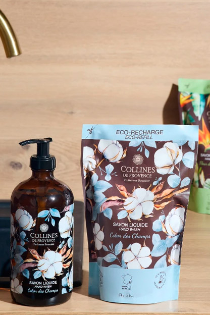 COLLINES DE PROVENCE Рефил жидкого парфюмированного мыла Cotton Breeze