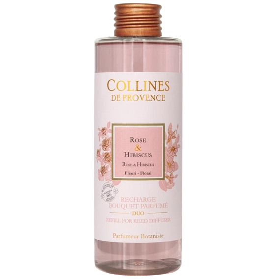COLLINES DE PROVENCE Рефил для диффузора Rose and Hibiscus из коллекции Duo