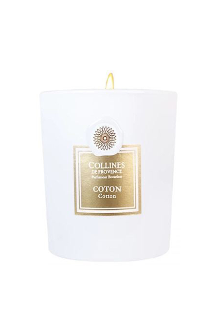 COLLINES DE PROVENCE Свеча Cotton из премиальной коллекции Fleurs & Ecorces