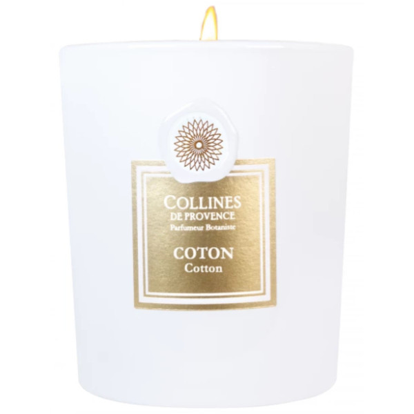 COLLINES DE PROVENCE Свеча Cotton из премиальной коллекции Fleurs & Ecorces