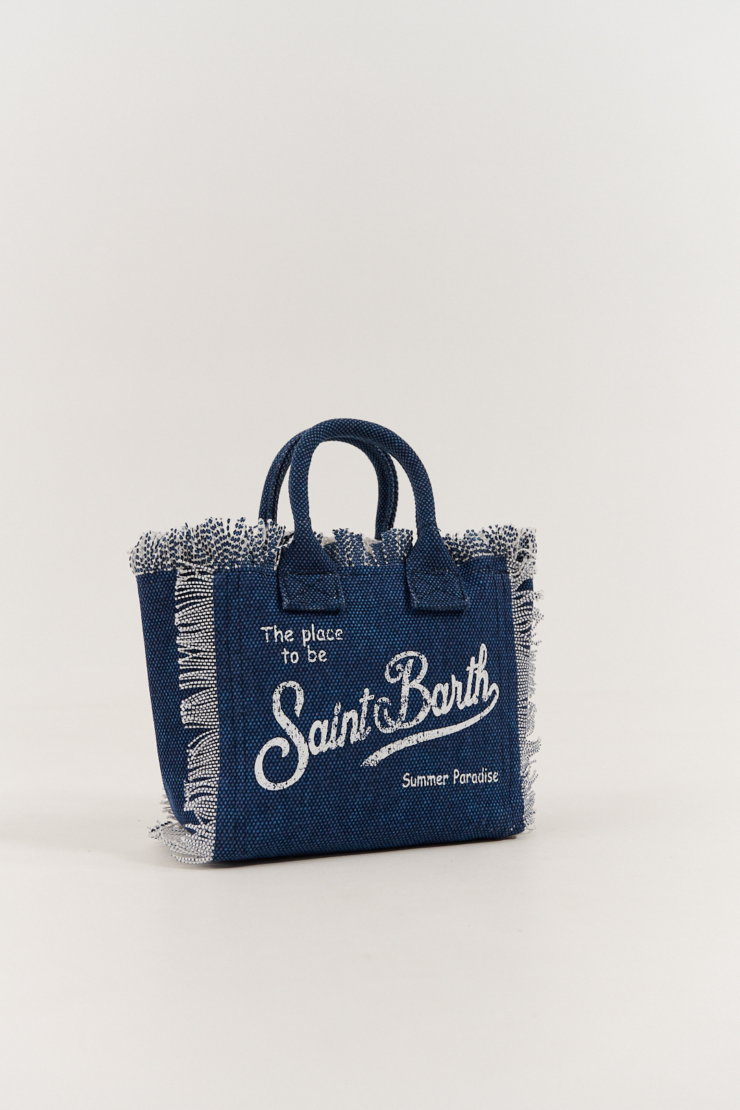MC2 Saint Barth Сумка COLETTE из хлопка канвас в оттенке денима