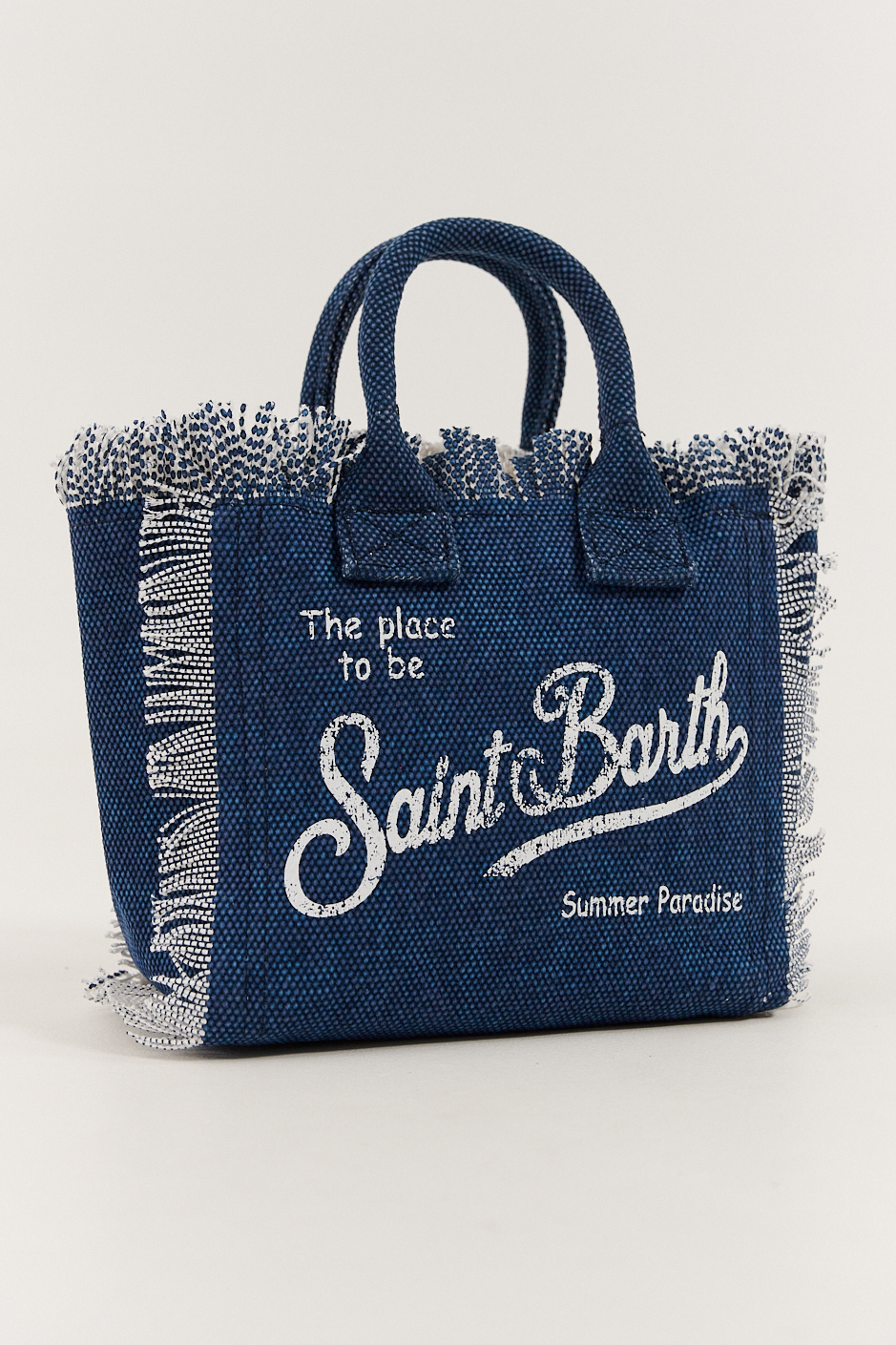 MC2 Saint Barth Сумка COLETTE из хлопка канвас в оттенке денима