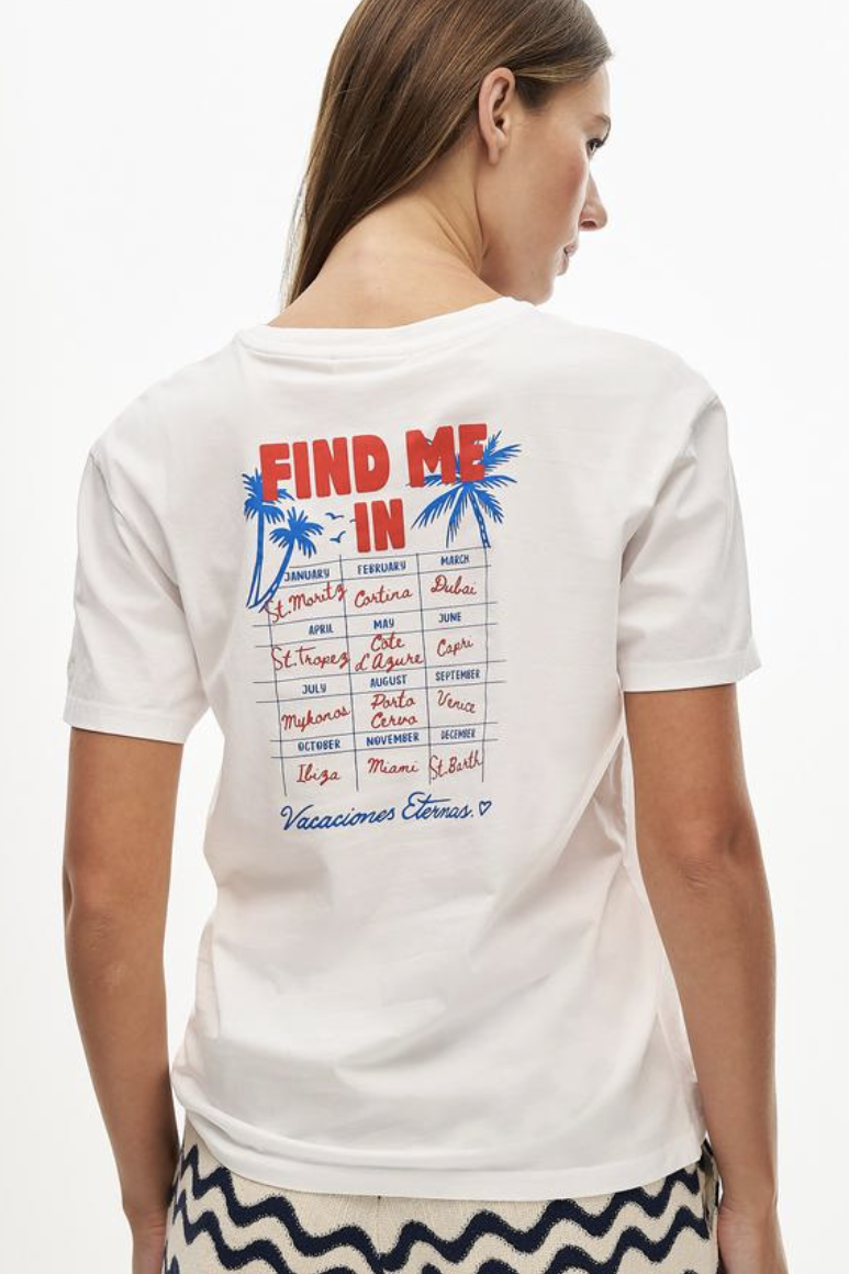 MC2 Saint Barth Футболка из органического хлопка с принтом «Find me in»