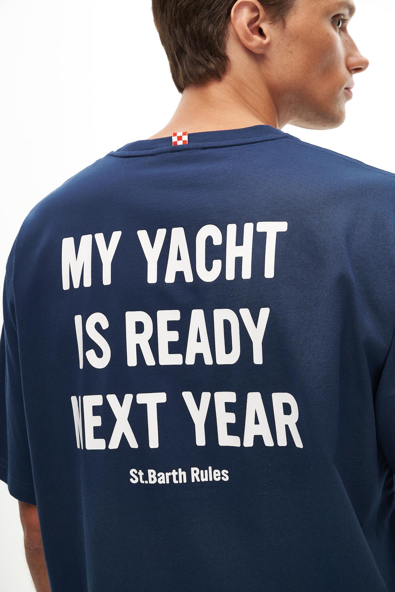 MC2 Saint Barth Футболка из органического хлопка с принтом «My yacht is ready…»