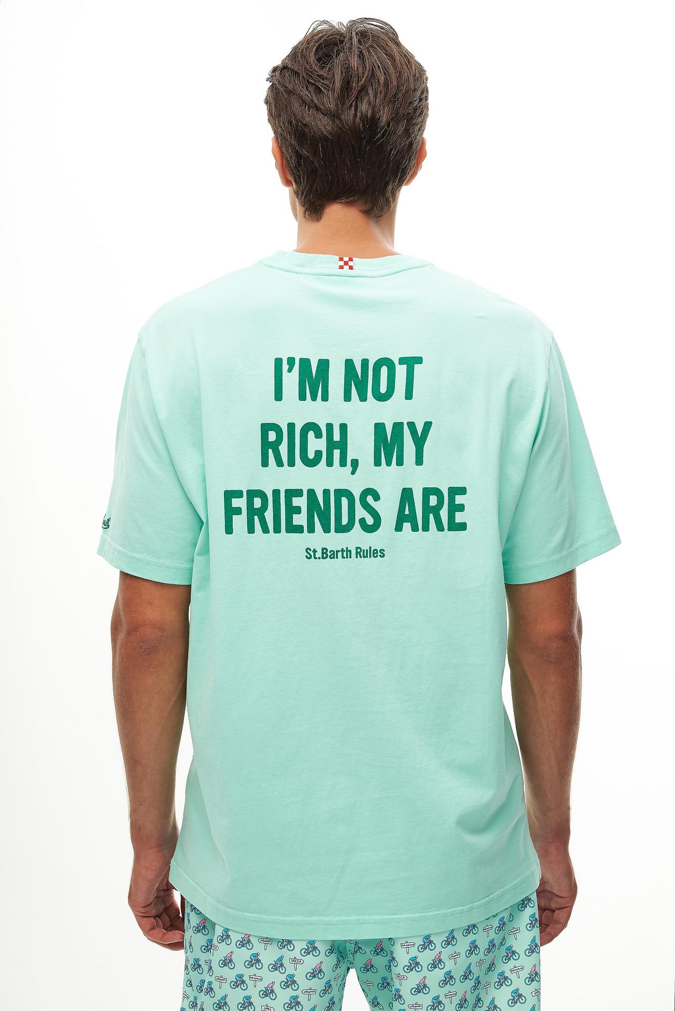 MC2 Saint Barth Футболка из органического хлопка с принтом «I’m not rich…»
