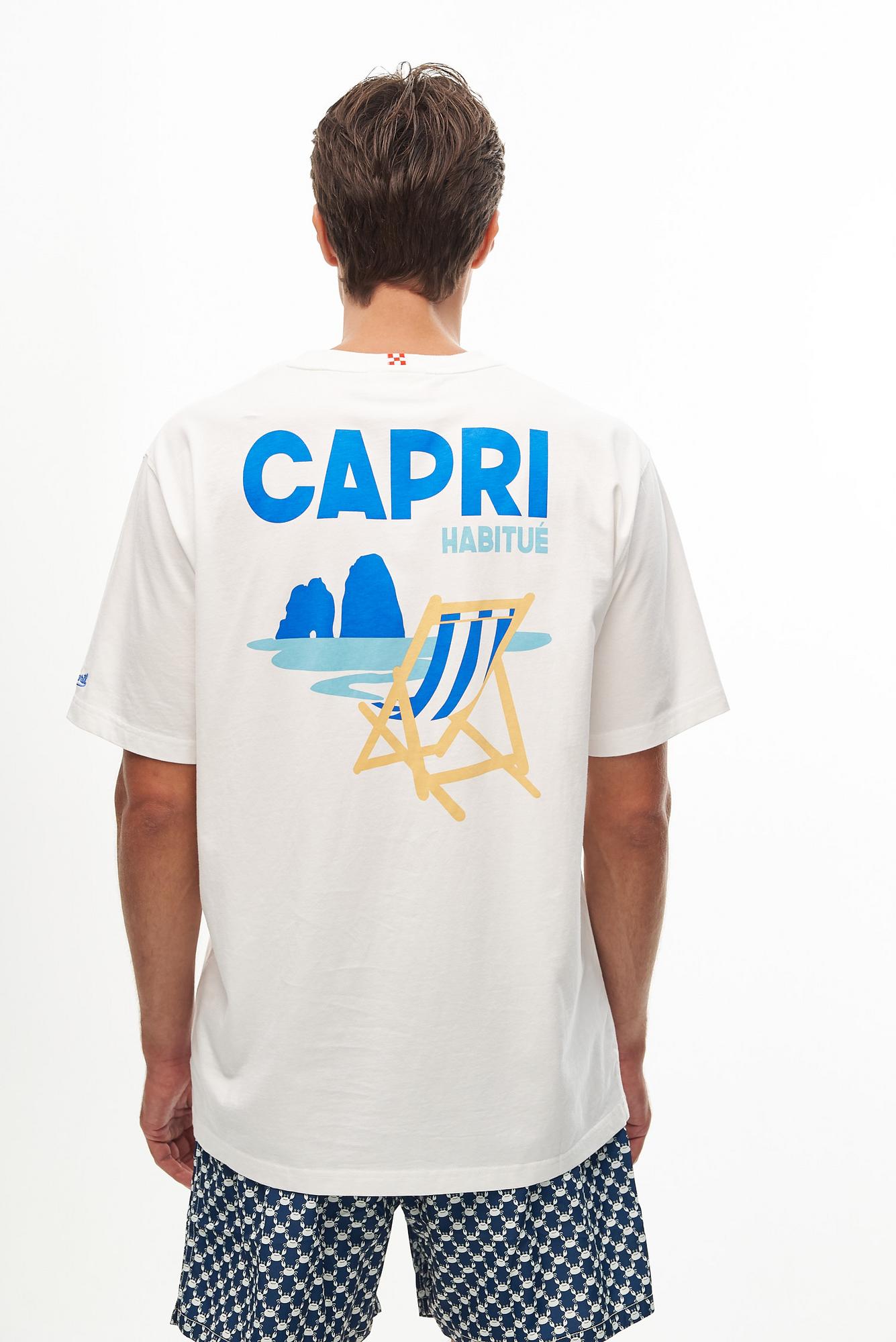 MC2 Saint Barth Футболка из органического хлопка с принтом «Capri»