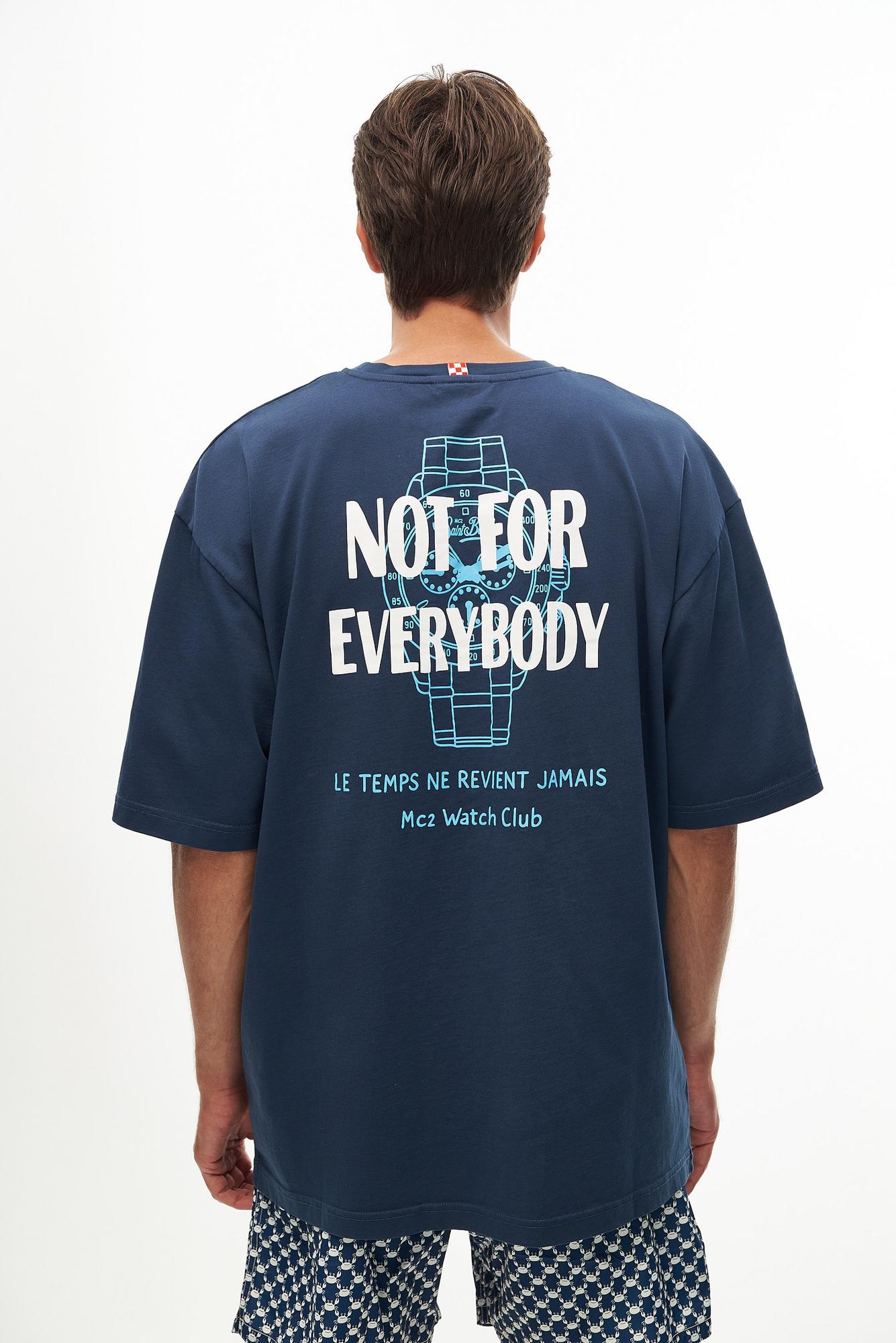 MC2 Saint Barth Футболка из органического хлопка с принтом «Not for everybody»