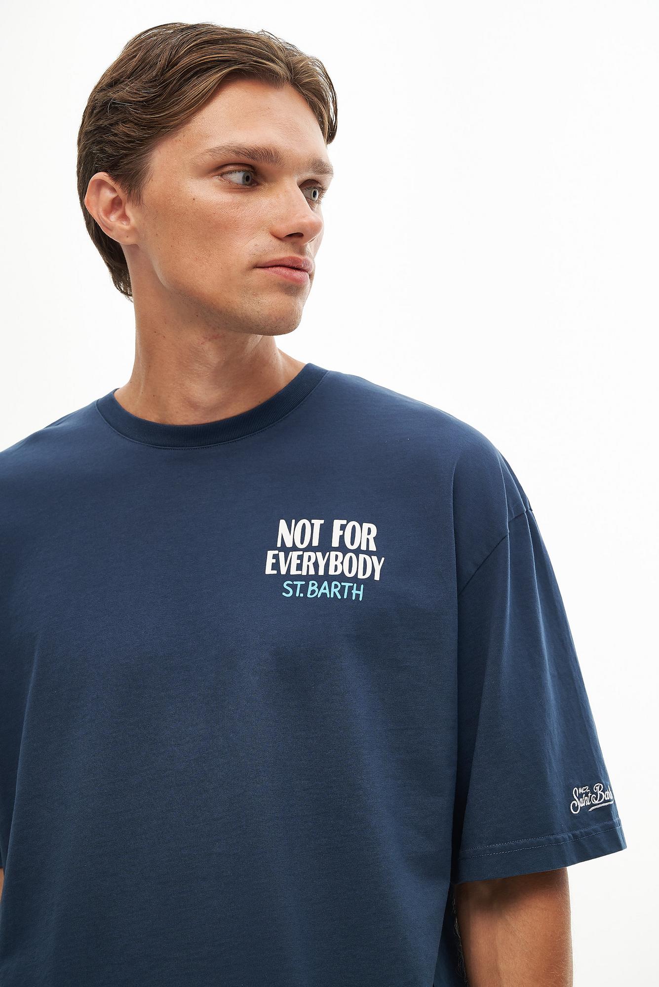 MC2 Saint Barth Футболка из органического хлопка с принтом «Not for everybody»