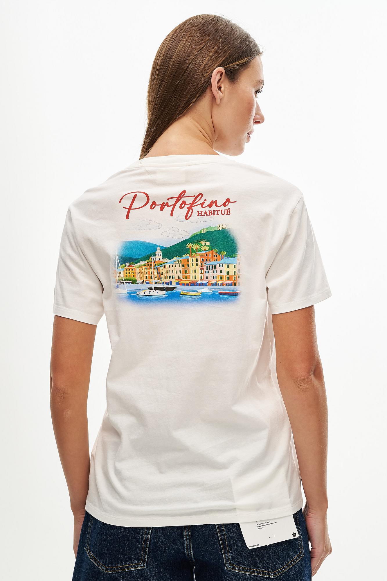 MC2 Saint Barth Футболка из органического хлопка с принтом «Portofino»