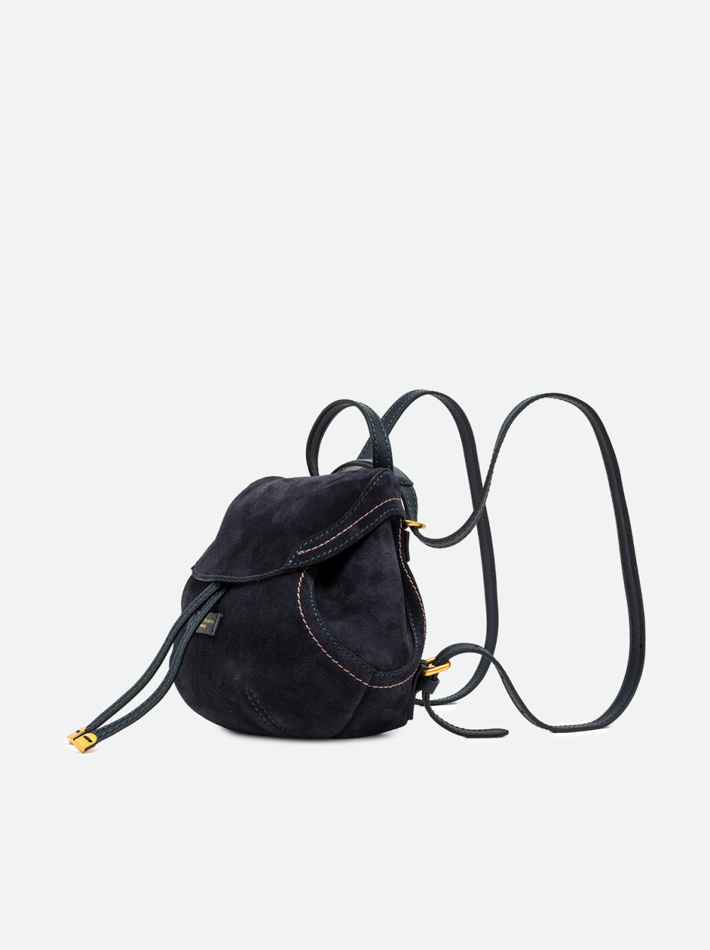 GIANNI CHIARINI Рюкзак VIOLETTE mini из натуральной замши темно-синего оттенка