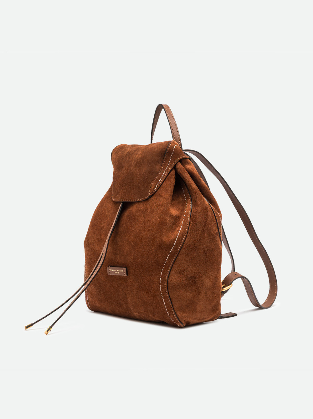 GIANNI CHIARINI Рюкзак VIOLETTE из натуральной замши оттенка коньяка