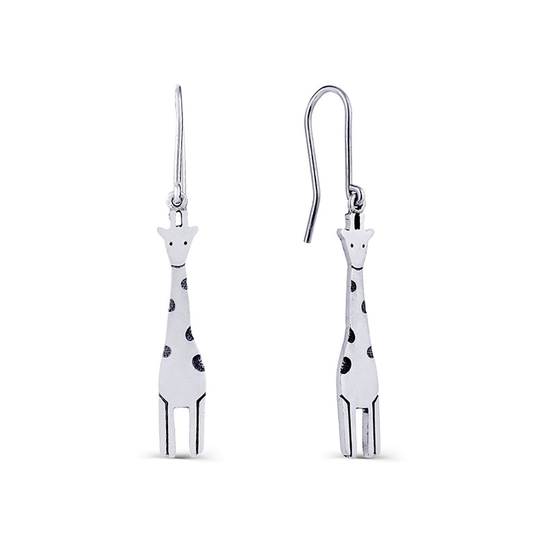 Жирафы серьги на швензах