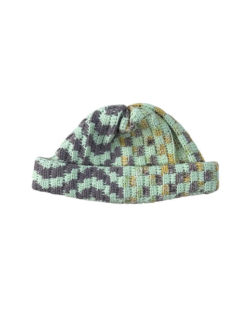 Бини Twins mint and light brown  melange