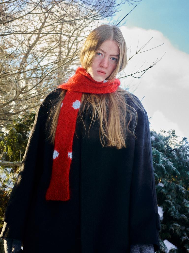 Шарф Snake Dots Red and Blue