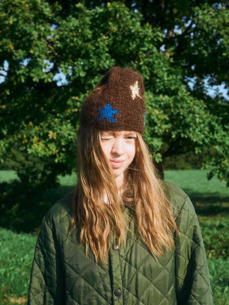 Шапка Mohair Stars Browm