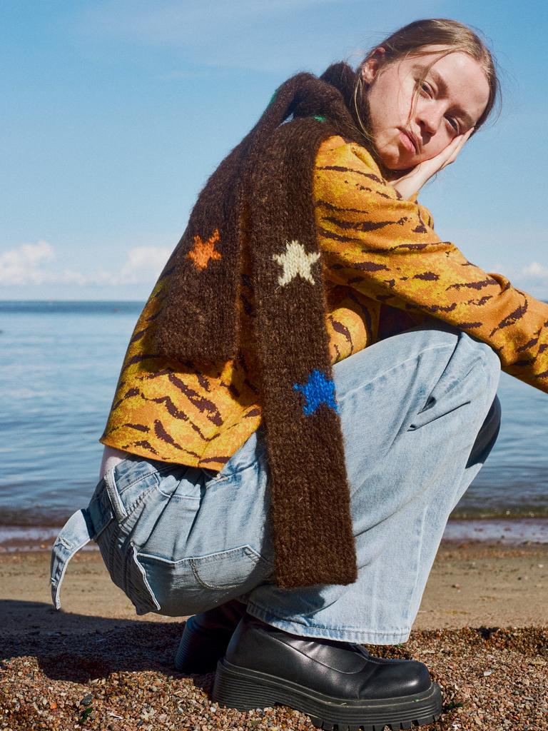 Шарф Snake Star Brown