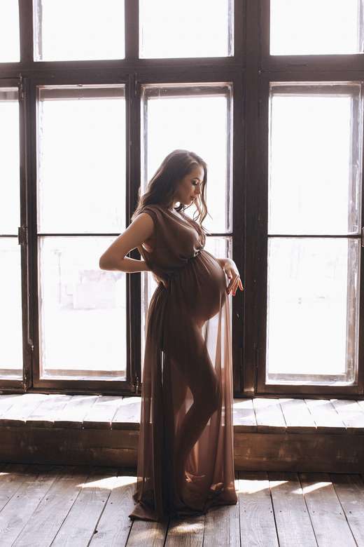 Шоколадное будуарное платье