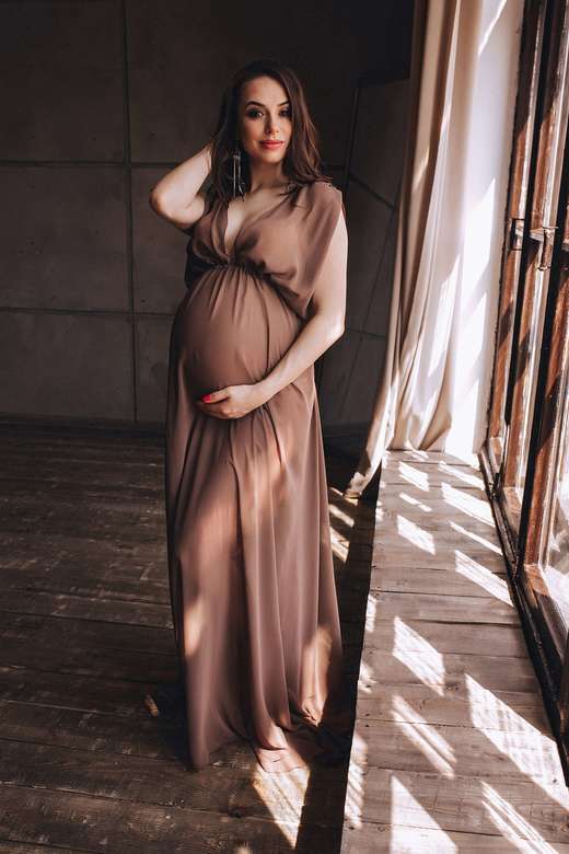 Шоколадное будуарное платье