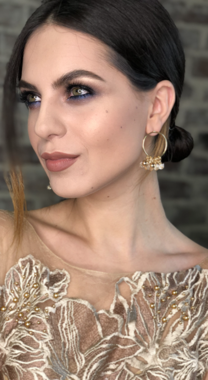 Серьги золотые камушки