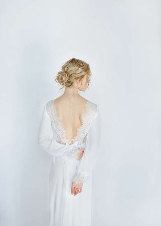 Шифоновое будуарное платье