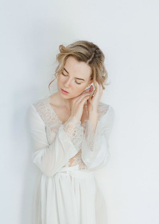 Шифоновое будуарное платье