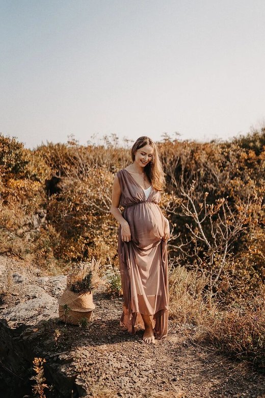 Шоколадное будуарное платье