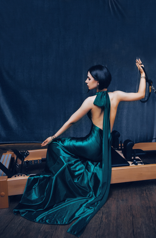 Изумрудное платье-трансформер