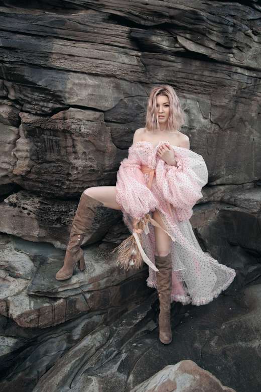 Зефирное будуарное платье