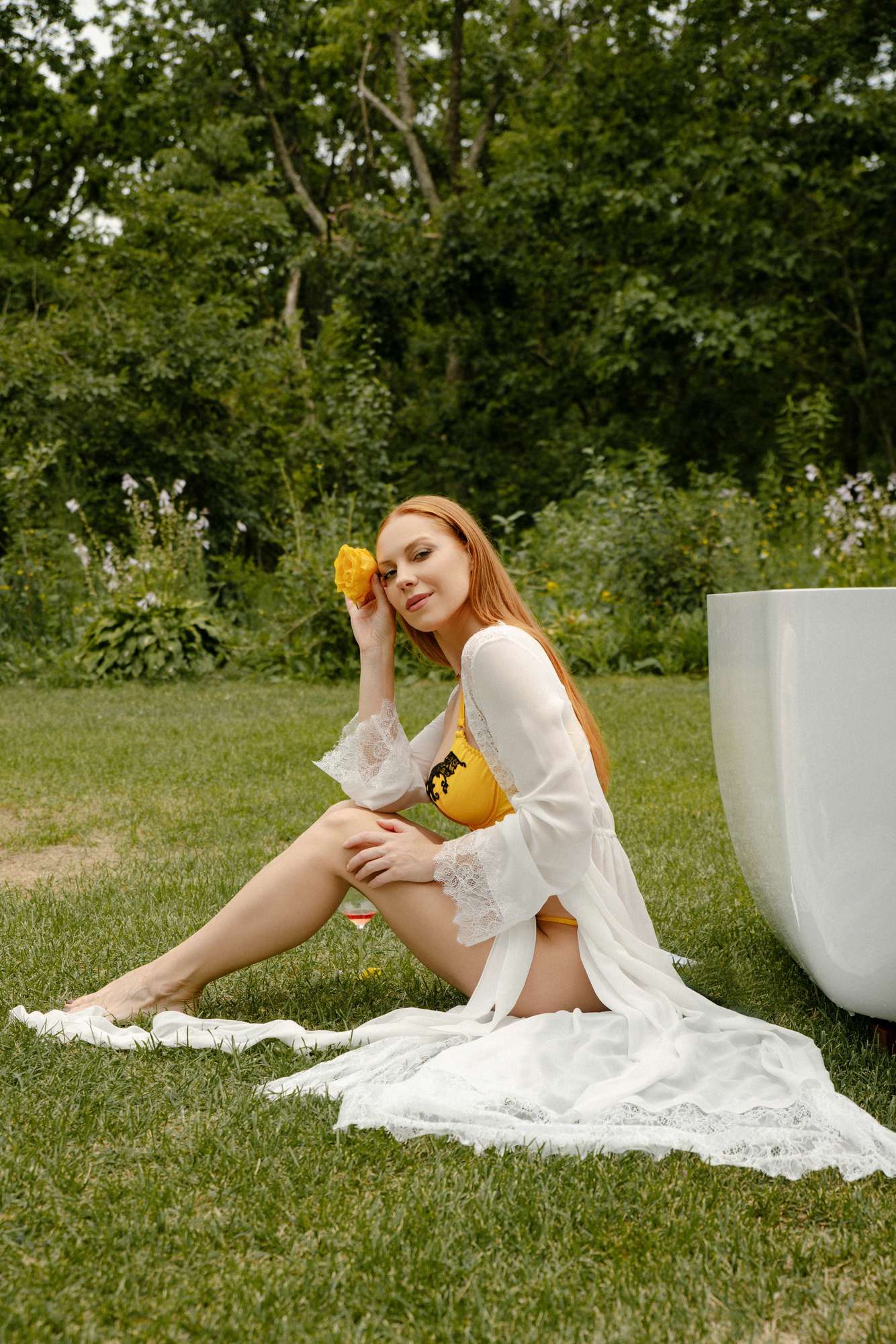 Шифоновое будуарное платье