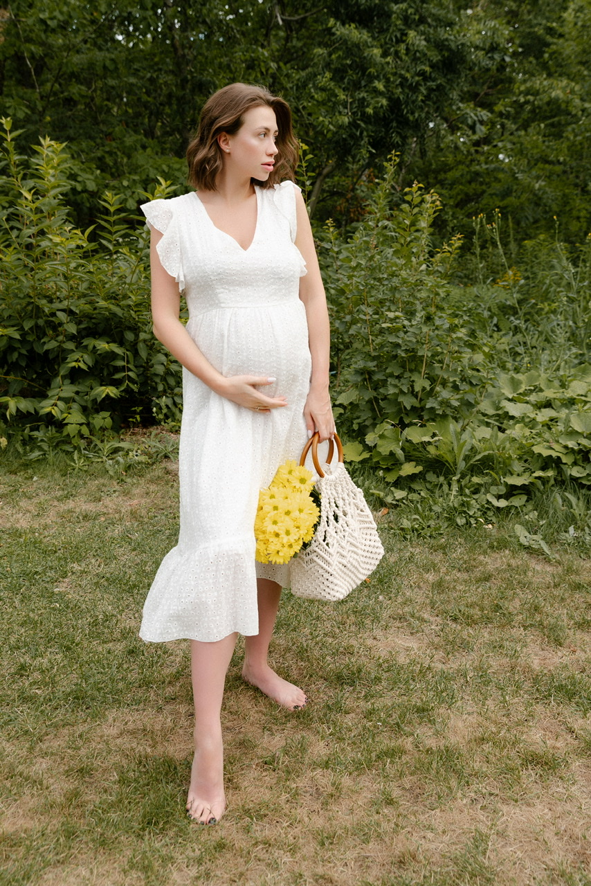 Хлопковое бохо платье с крылышками