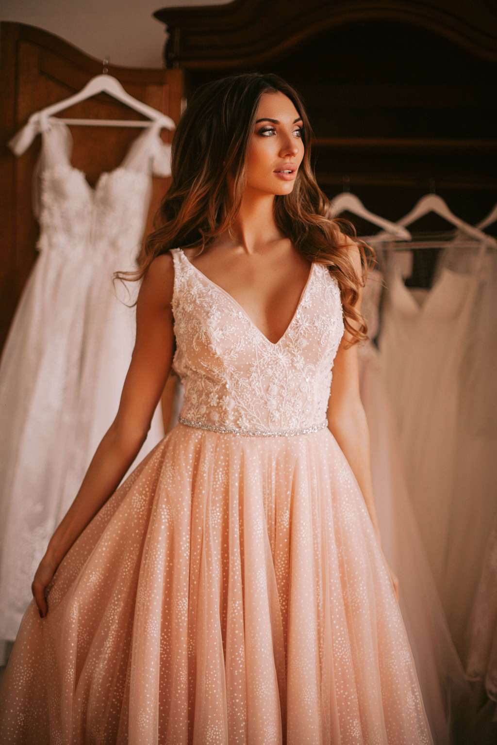 Пудровое в мушку Soprano Selesta