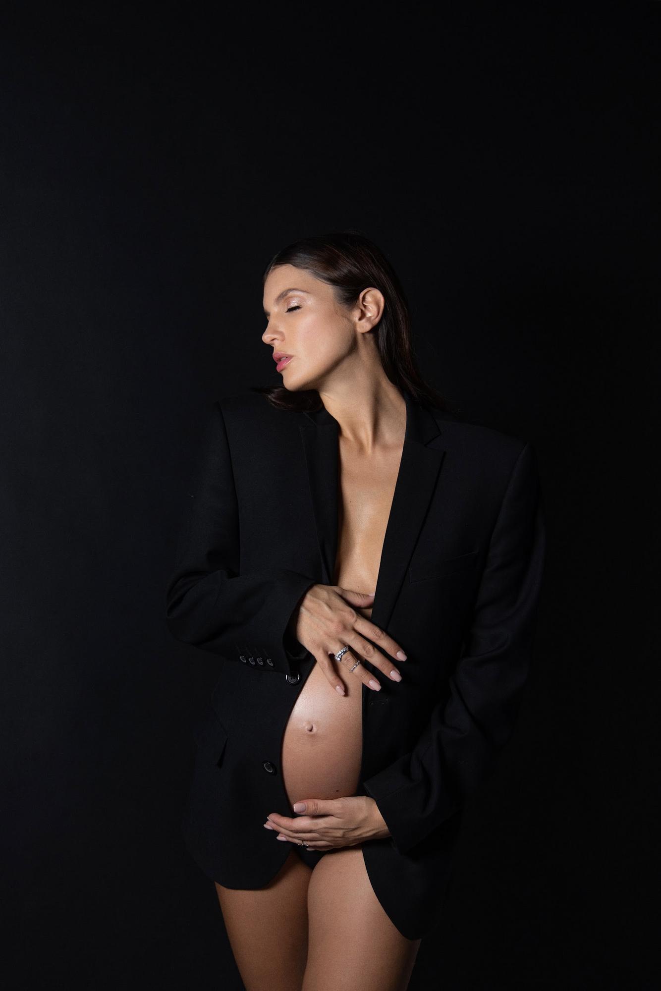 Пиджак черный over size