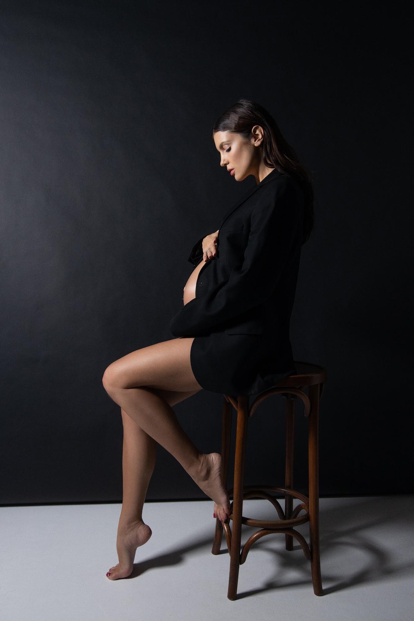 Пиджак черный over size