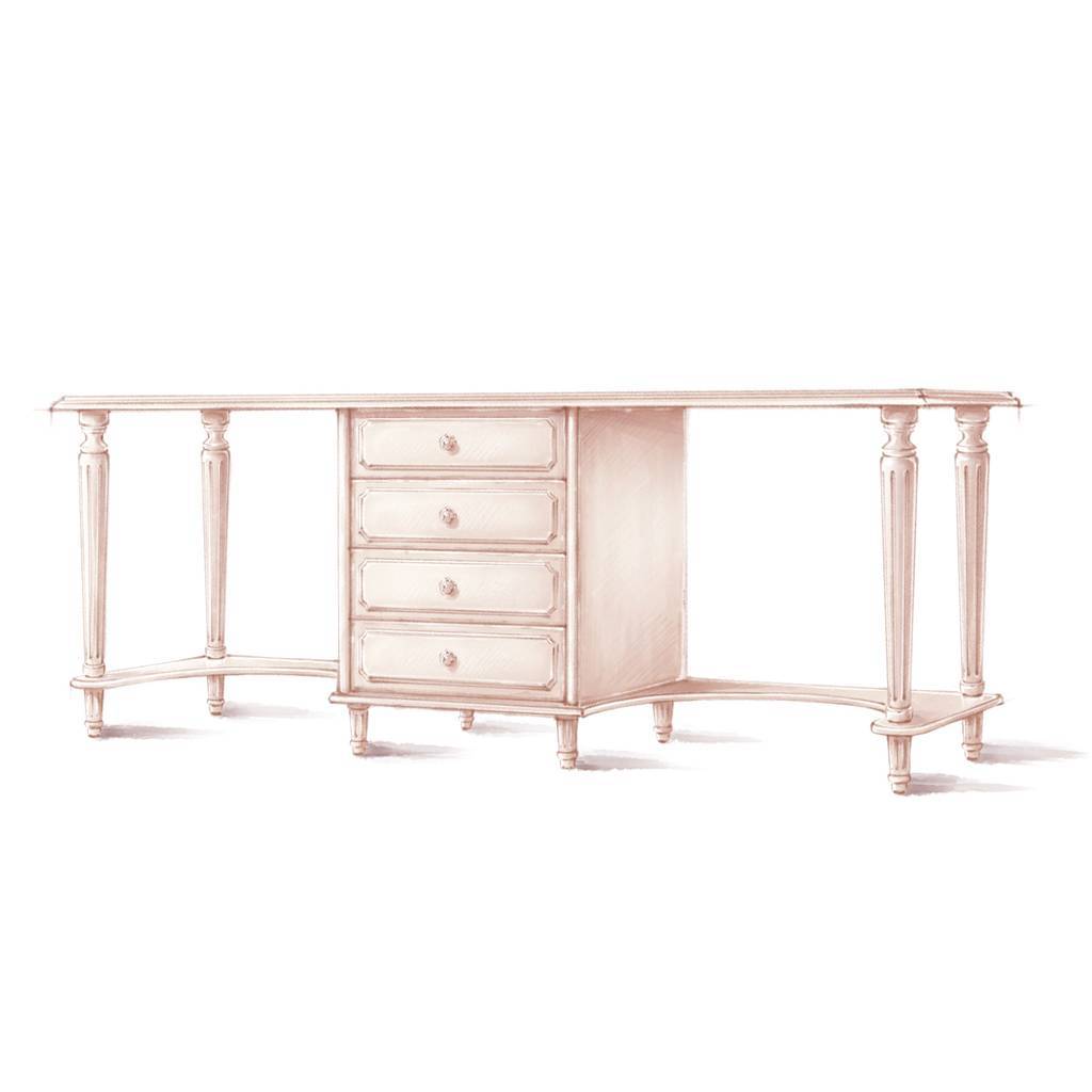 Стол письменный 2 рабочих места AR-56