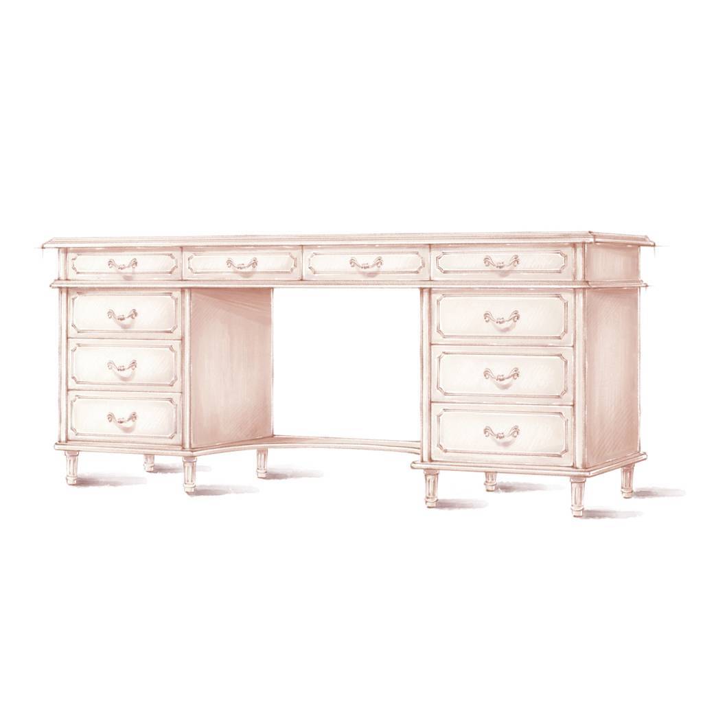 Стол письменный 2 тумбы AR-46