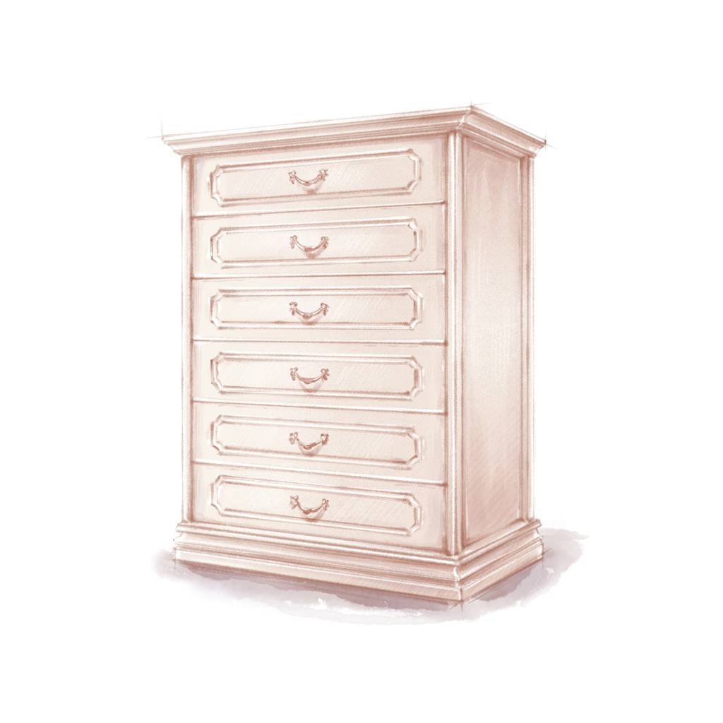 Комод 6 ящиков AR-12