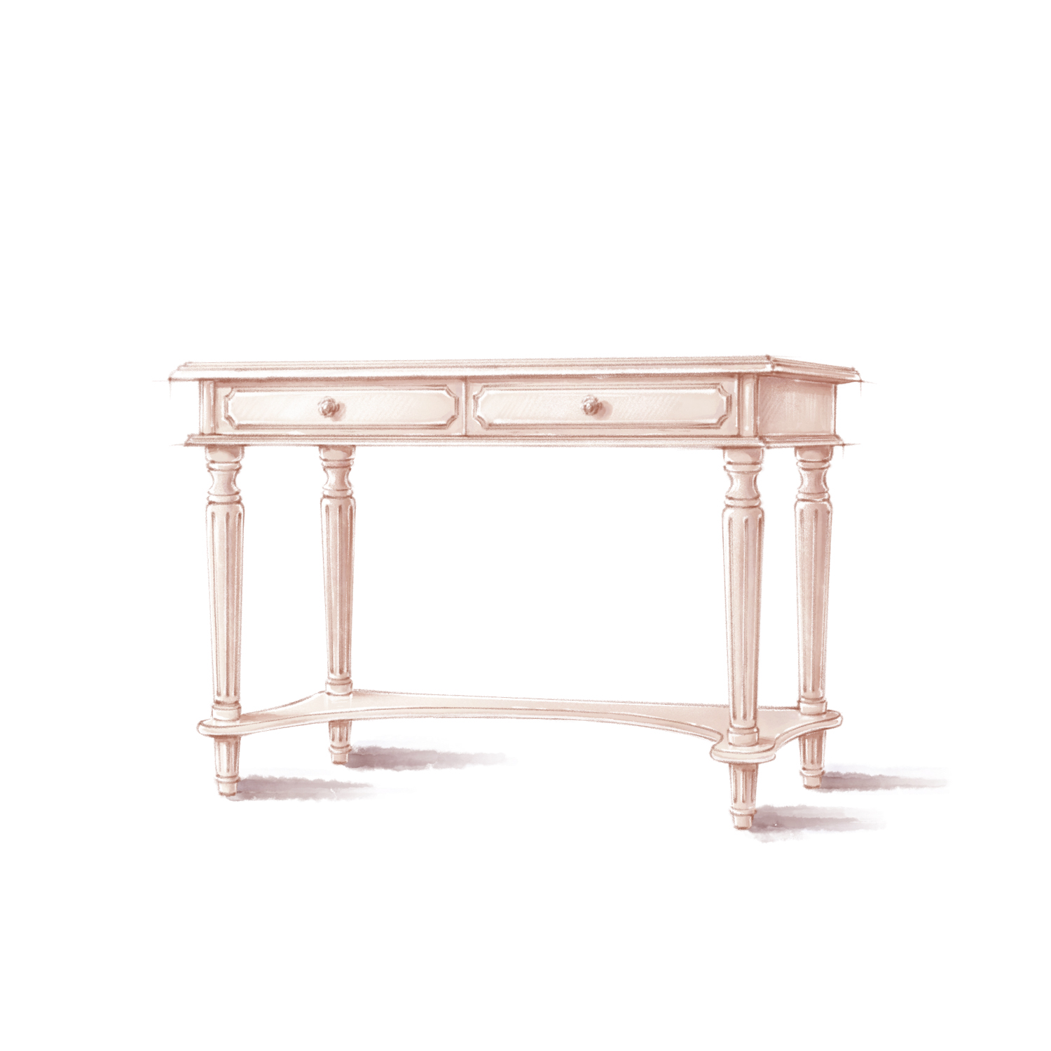 Письменный стол с двумя ящиками. AR-15