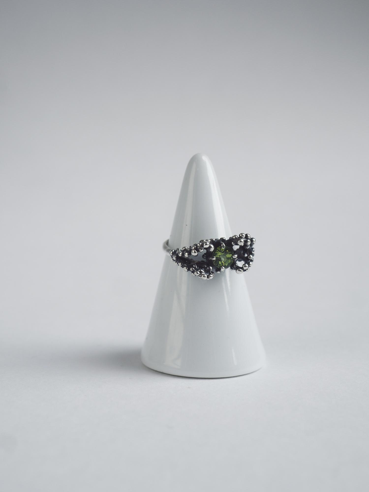 Sea Foam Ring with Peridot