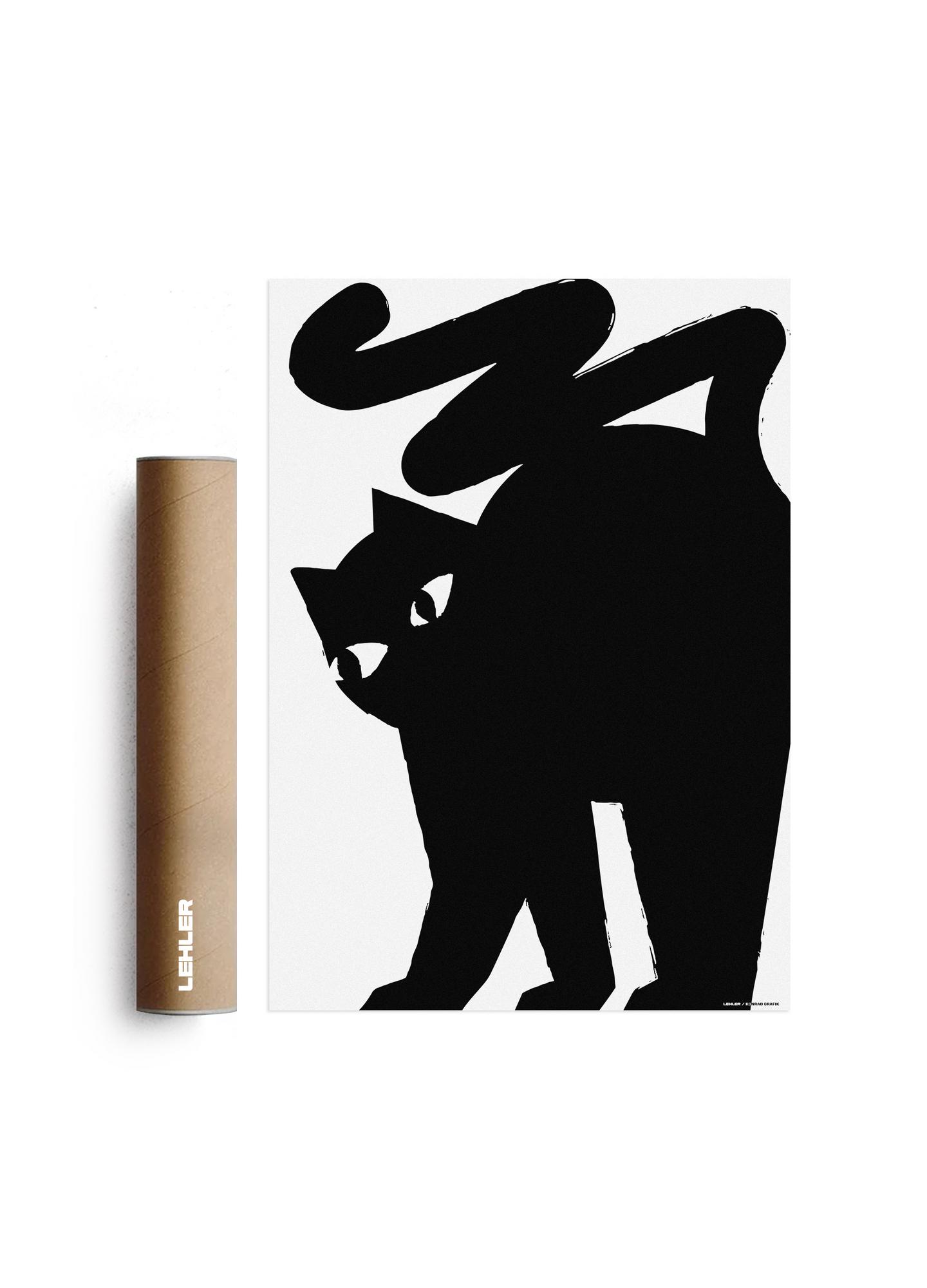 Постер "BLACK CAT" без рамы